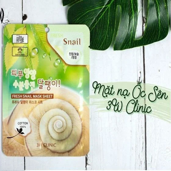 Mặt nạ giấy 3W Clinic Fresh Snail Mask 23ml