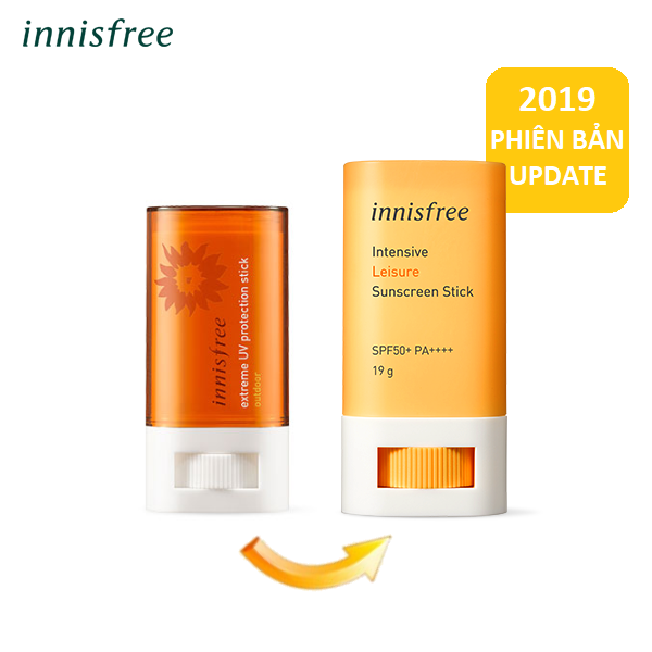 Kem chong nang dang thoi lan Innisfree Intensive Leisure Sunscreen Stick SPF50+PA++++ phien ban 2019